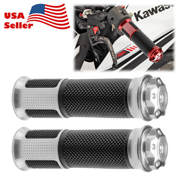 Motorcycle Hand Grips Rubber 7/8" Handle Bar 06