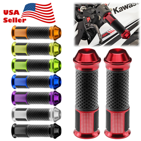 Motorcycle Hand Grips Rubber 7/8" Handle Bar 07