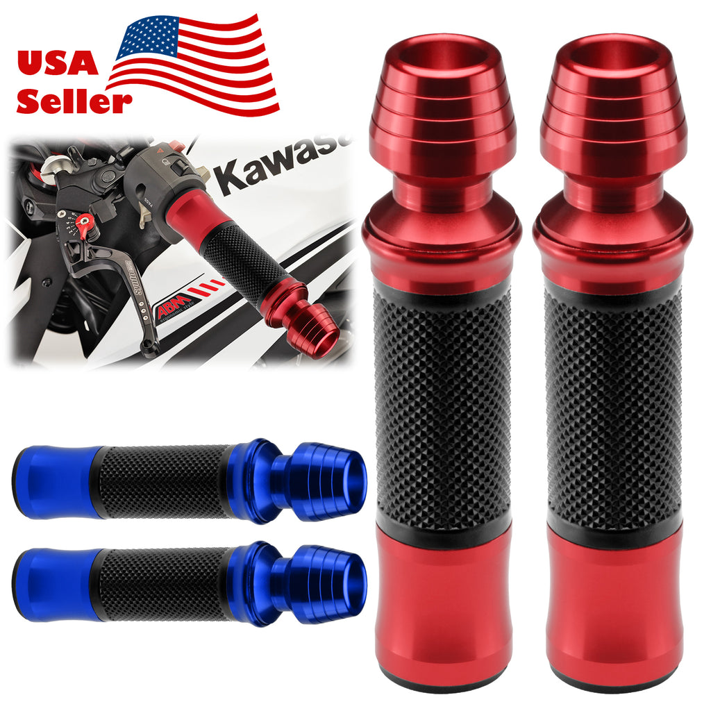 Motorcycle Rubber Gel Soft Hand Grips For 7/8" 22mm Handle Bar Pit Dirt Bike US