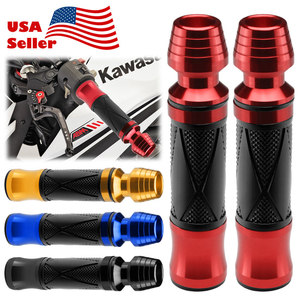 Motorcycle Hand Grips Rubber 7/8" Handle Bar 09