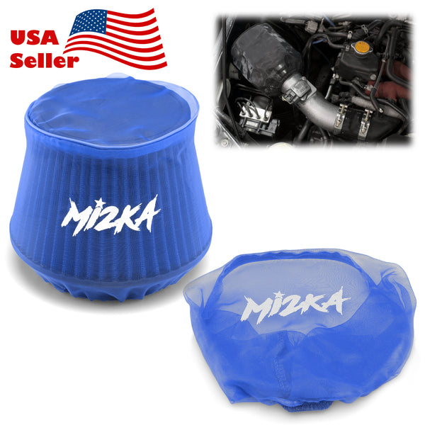 Engine Cold Air Intake Pre Filter Conical Cover (Black / Blue / Red)