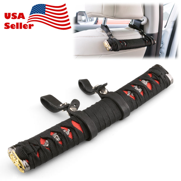 Universal Headrest Samurai Grab Handles 1pcs (Beige Black / Black / Black Red / Black White / Blue Black / Red Black)