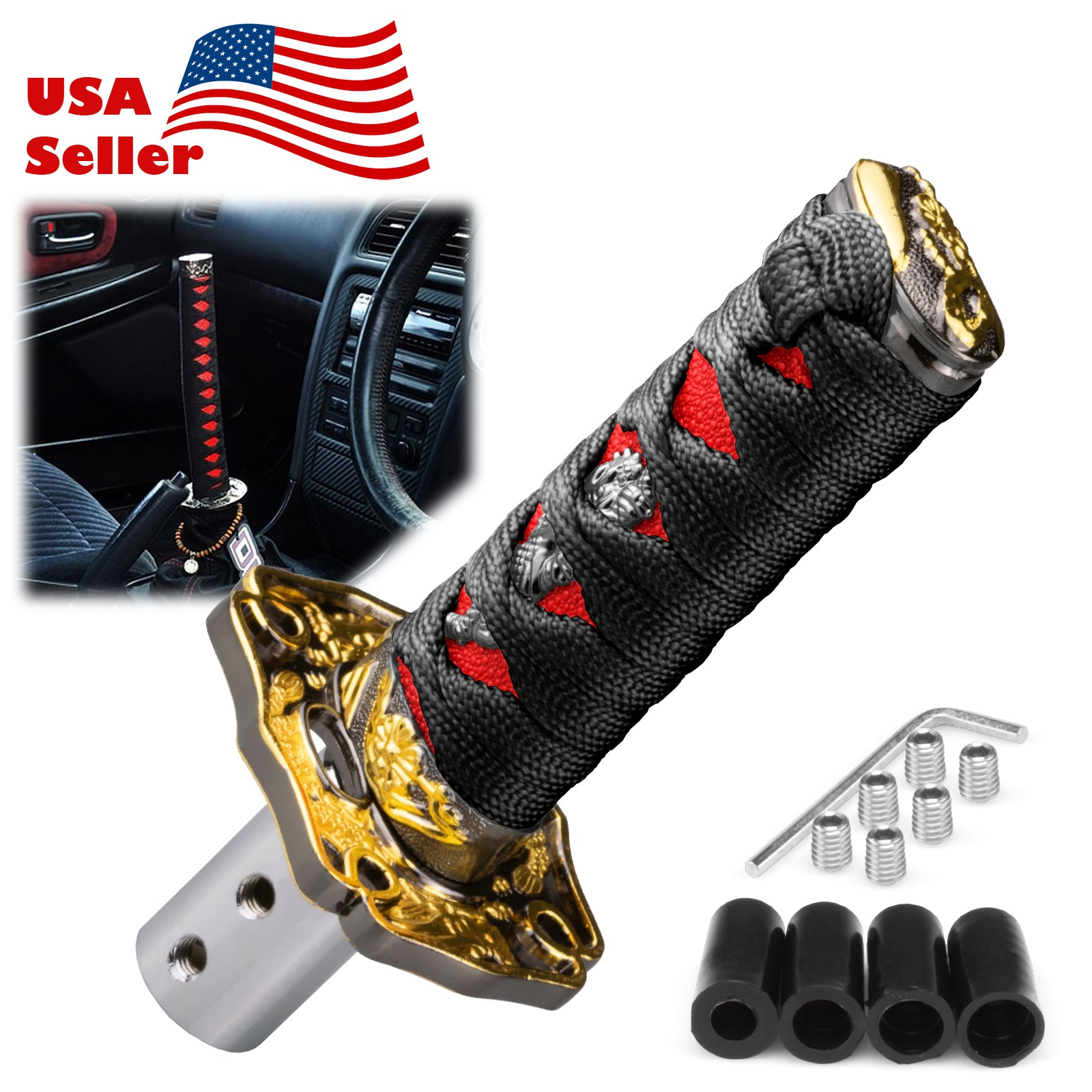 katana gear stick Universal Samurai Sword Shift Knob (Black / Black Red / Black White / – EzAuto Wrap Farbe:Birch White Produktbewertung YOUNGDO Fahrradsattel, Gel more sturdy and durable activity:running
