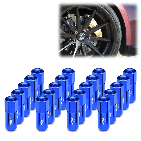 20pcs Aluminum Extended Wheel Lug Nuts M12x1.50 WN02 (Black / Blue / Gold / Green / Gunmetal Gray / Neo Chrome / Orange / Purple / Red / Silver)