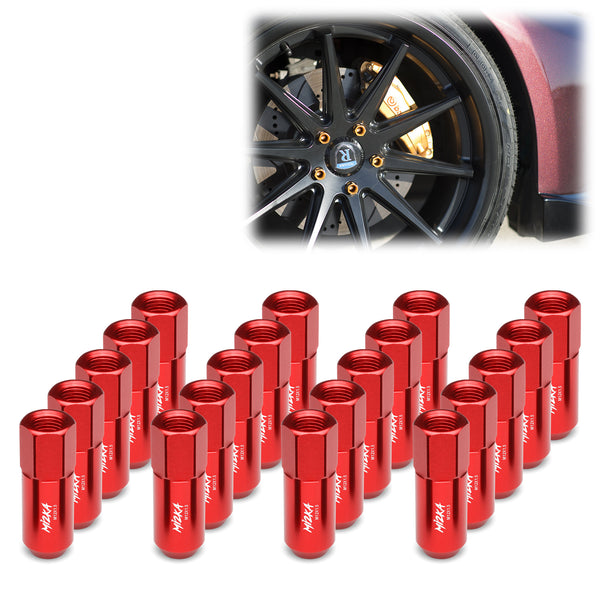 20pcs Aluminum Extended Wheel Lug Nuts M12x1.50 WN02 (Black / Blue / Gold / Green / Gunmetal Gray / Neo Chrome / Orange / Purple / Red / Silver)