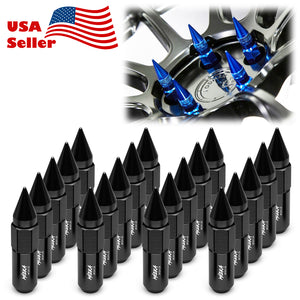 20pcs Aluminum Spiked Extended Wheel Lug Nuts M12x1.25 WN03 (Black / Blue / Gold / Green / Gunmetal Gray / Neo Chrome / Orange / Purple / Red / Silver)