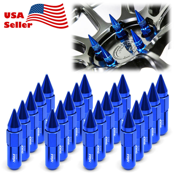 20pcs Aluminum Spiked Extended Wheel Lug Nuts M12x1.25 WN03 (Black / Blue / Gold / Green / Gunmetal Gray / Neo Chrome / Orange / Purple / Red / Silver)
