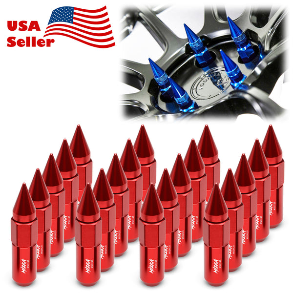 20pcs Aluminum Spiked Extended Wheel Lug Nuts M12x1.25 WN03 (Black / Blue / Gold / Green / Gunmetal Gray / Neo Chrome / Orange / Purple / Red / Silver)