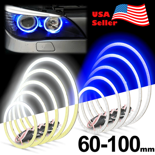 Angel Eyes Halo Rings (Blue / White) (60mm / 70mm / 80mm / 90mm / 100mm)