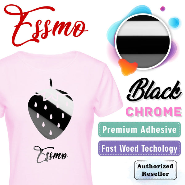 ESSMO™ Black Chrome Heat Transfer Vinyl HTV