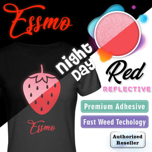 ESSMO™ Red Reflective Heat Transfer Vinyl HTV RT07 – EzAuto Wrap