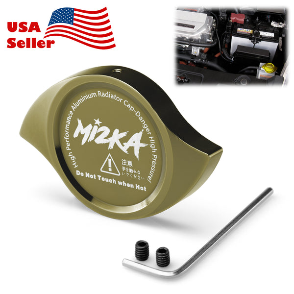 Billet Aluminum Radiator Cap (Blue / Bronze / Champagne Gold / Gold / Green / Gunmetal Gray / Neo Chrome / Orange / Purple / Red / Silver)