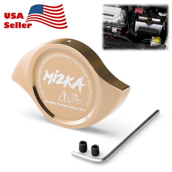 Billet Aluminum Radiator Cap (Blue / Bronze / Champagne Gold / Gold / Green / Gunmetal Gray / Neo Chrome / Orange / Purple / Red / Silver)
