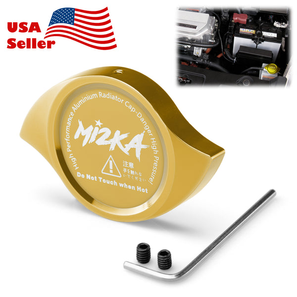 Billet Aluminum Radiator Cap (Blue / Bronze / Champagne Gold / Gold / Green / Gunmetal Gray / Neo Chrome / Orange / Purple / Red / Silver)