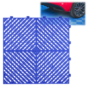 Polypropylene Plastic Tile Pack of 42 Pieces (Black / Blue / Gray / Green / Orange / Red / Yellow)