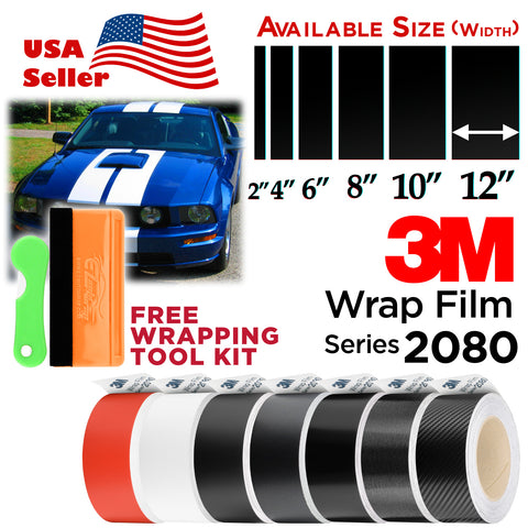 Racing Stripe 3M 1080 2080 Matte / Matte Metallic / Carbon Fiber / Satin 8" 10" 12" / 25FT 50FT 75FT