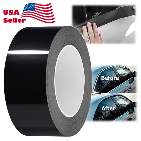 PET Super Gloss Black Vinyl Chrome Delete Black Out Kit