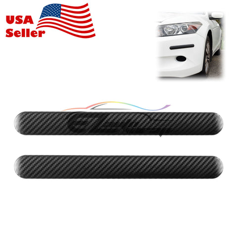 Carbon Fiber Style Anti-Scratch Black Bumper Corner Guard