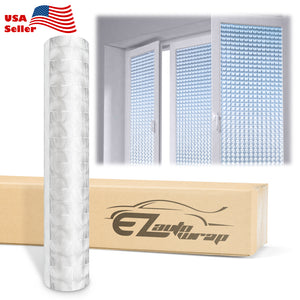 Frosted Film Cat Eye Style Clear Glass Window