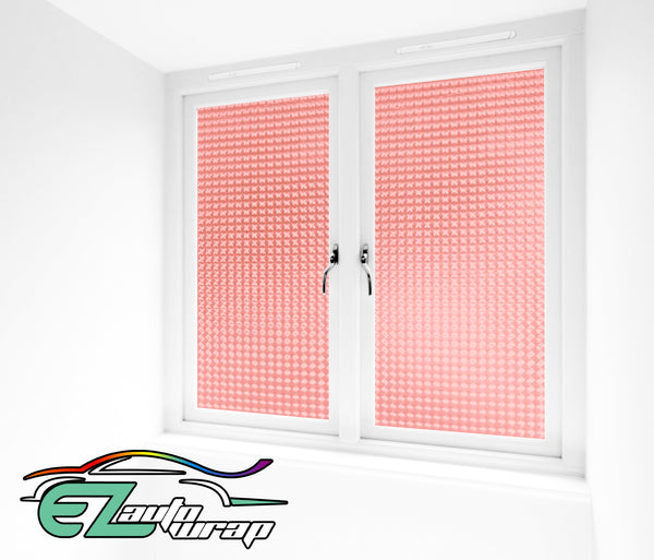 Frosted Film Cat Eye Style Orange Glass Window