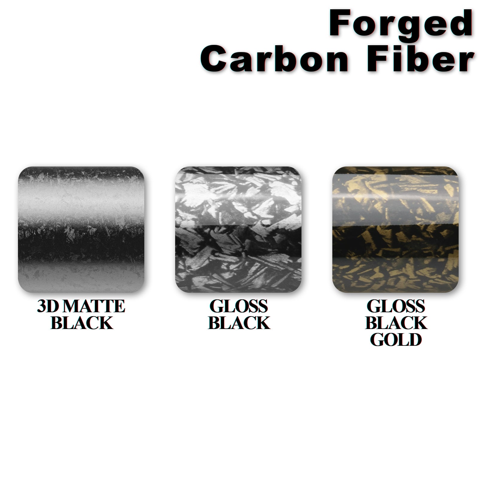 Forged Gloss Black Gold Carbon Fiber Textured Vinyl Wrap – EzAuto Wrap