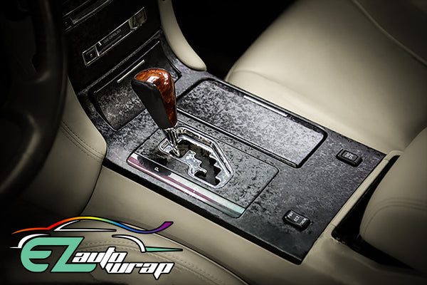 Forged Carbon Fiber Textured Black Matte Vinyl Wrap