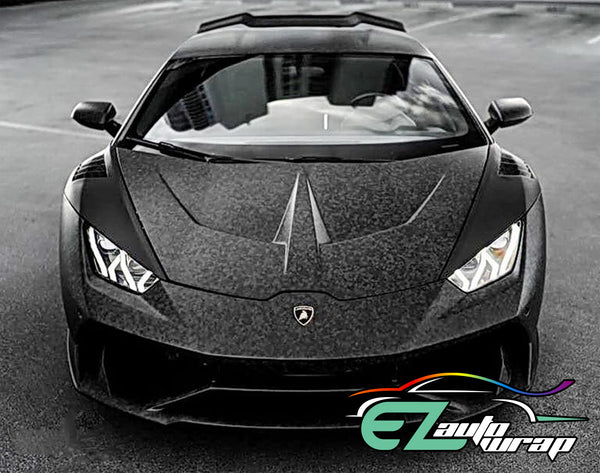 Forged Carbon Fiber Textured Black Matte Vinyl Wrap
