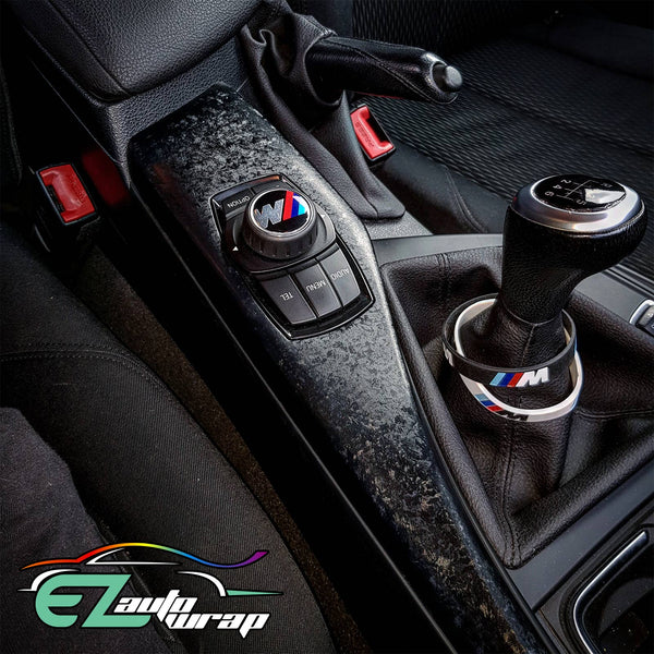 Forged Carbon Fiber Textured Black Matte Vinyl Wrap