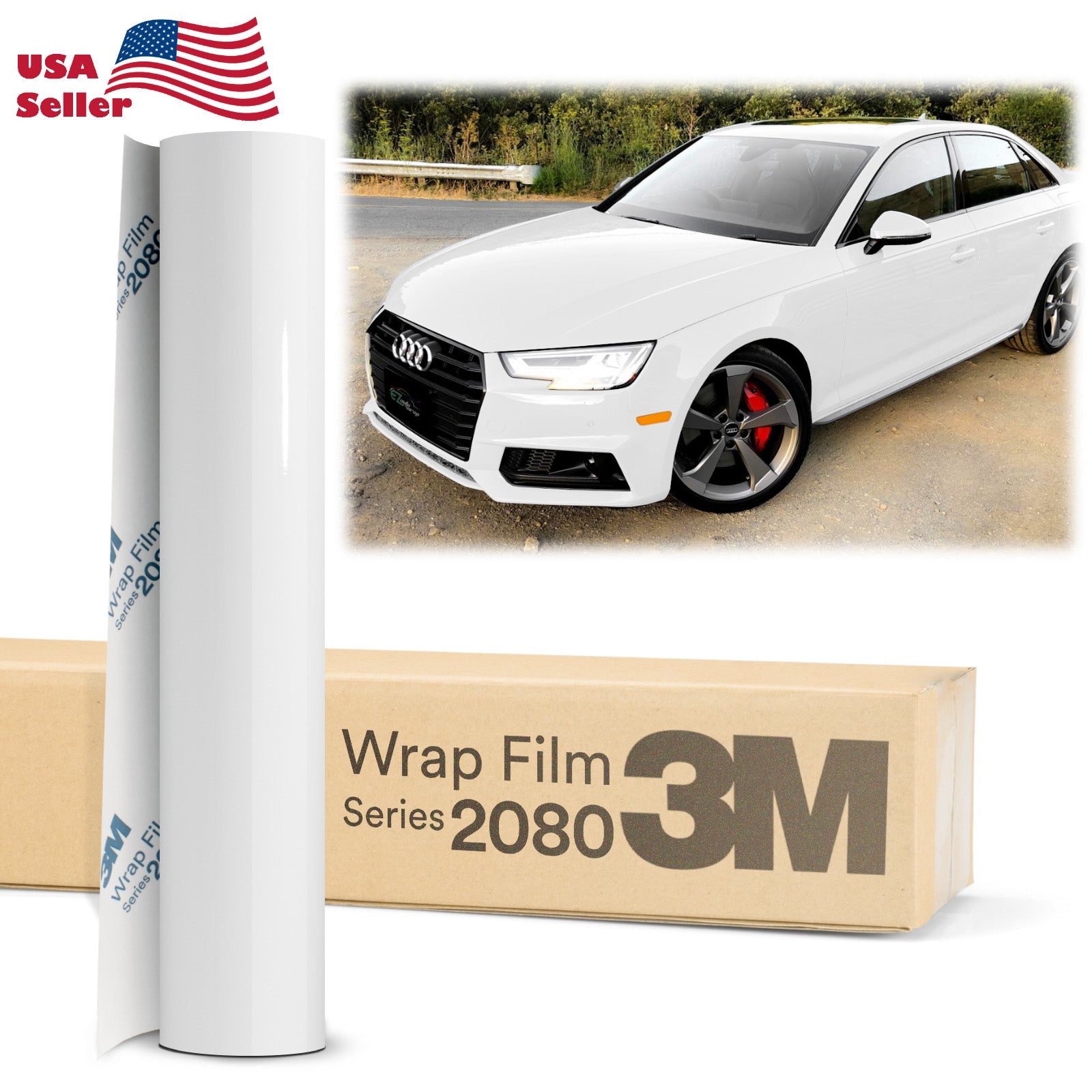 Genuine 3M 2080 Series G10 Gloss White Vinyl Wrap