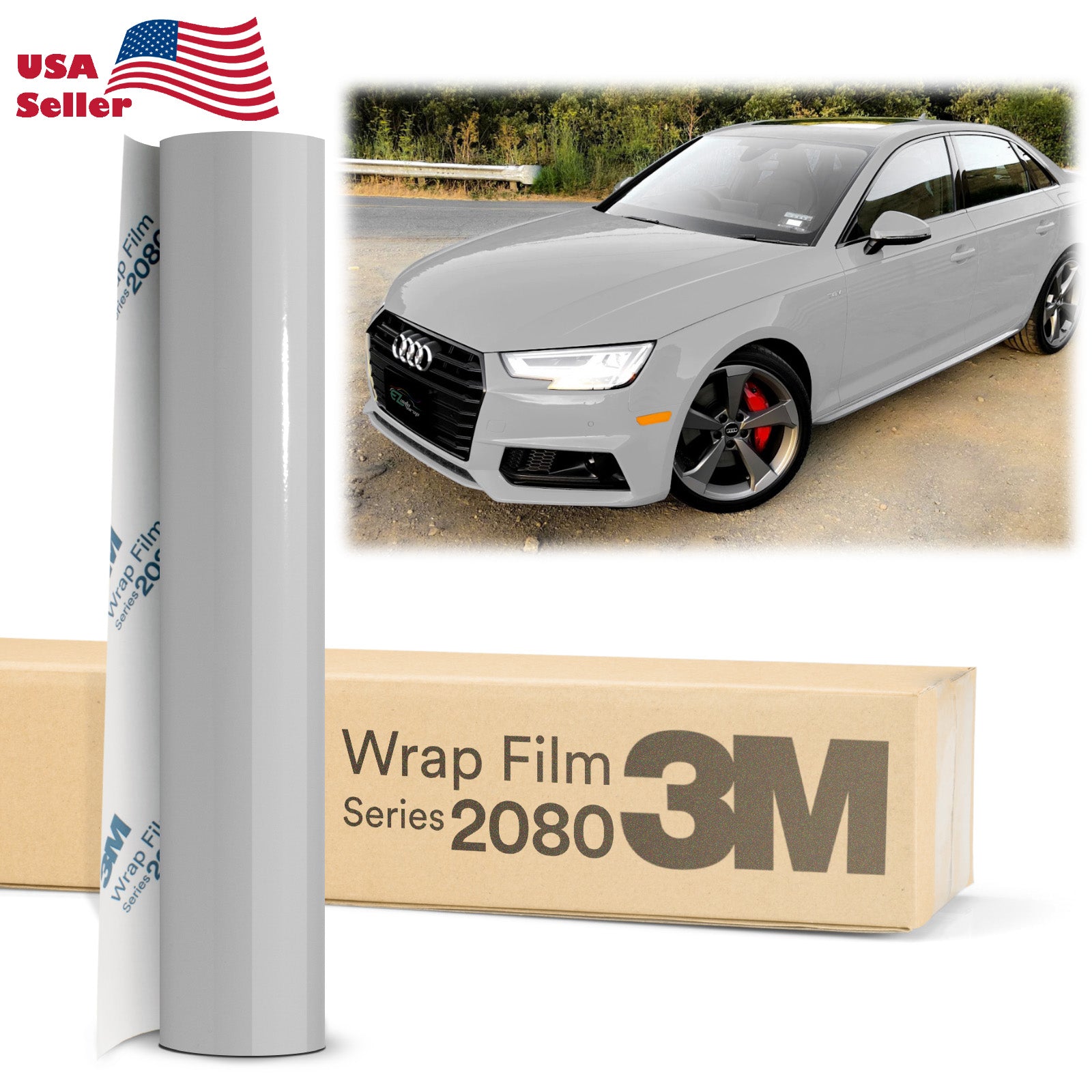 Genuine 3M 2080 Series G31 Gloss Storm Gray Vinyl Wrap