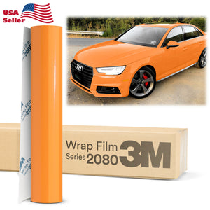 Genuine 3M 2080 Series G54 Gloss Bright Orange Vinyl Wrap