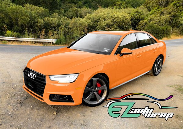Genuine 3M 2080 Series G54 Gloss Bright Orange Vinyl Wrap