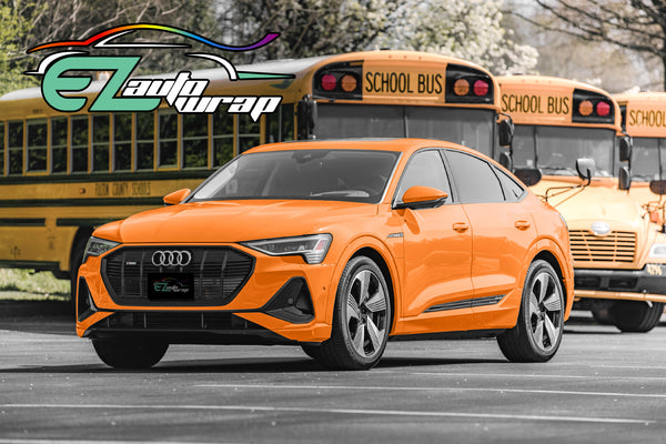 Genuine 3M 2080 Series G54 Gloss Bright Orange Vinyl Wrap