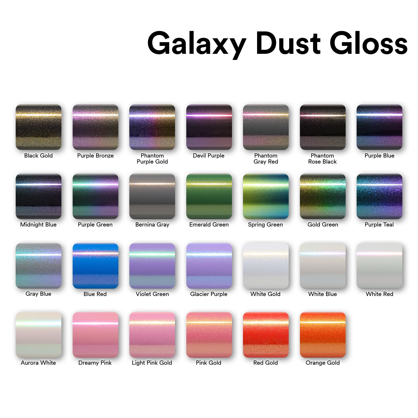 Galaxy Dust Gloss Pink Gold Color Shift Vinyl Wrap – EzAuto Wrap