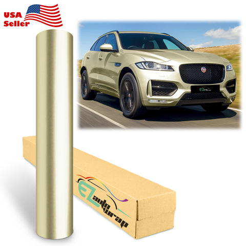 Gloss Metallic Champagne Gold Vinyl Wrap