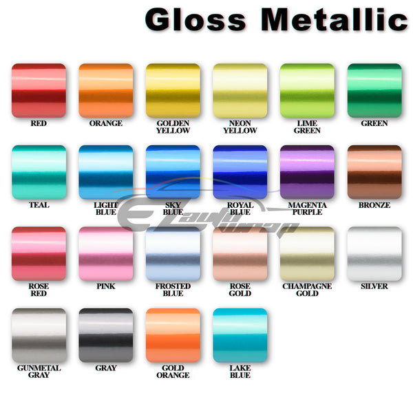 6pcs 4"x6" Gloss Metallic GMC Emblem Overlay Vinyl Wrap