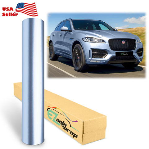 Gloss Metallic Frosted Blue Vinyl Wrap