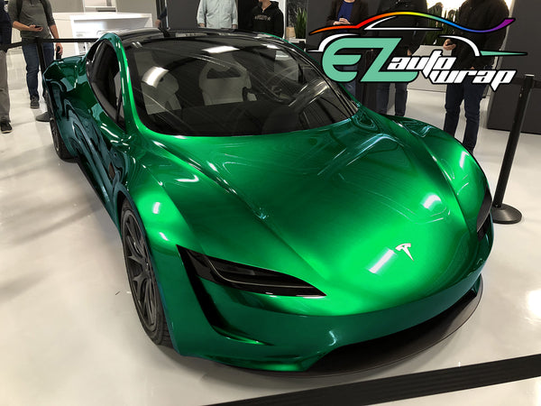 Gloss Metallic Green Vinyl Wrap