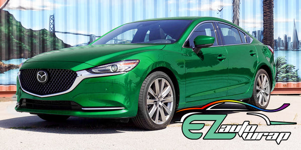 Gloss Metallic Green Vinyl Wrap