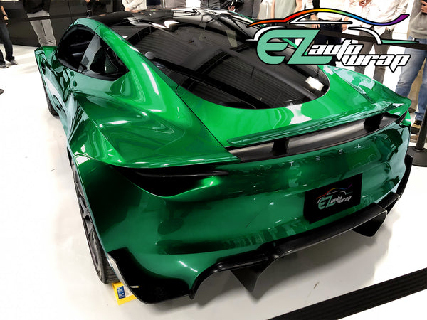Gloss Metallic Green Vinyl Wrap