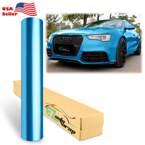 Gloss Metallic Light Blue Vinyl Wrap