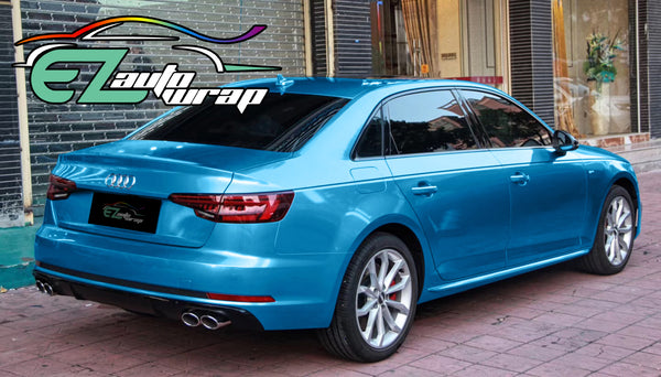 Gloss Metallic Light Blue Vinyl Wrap