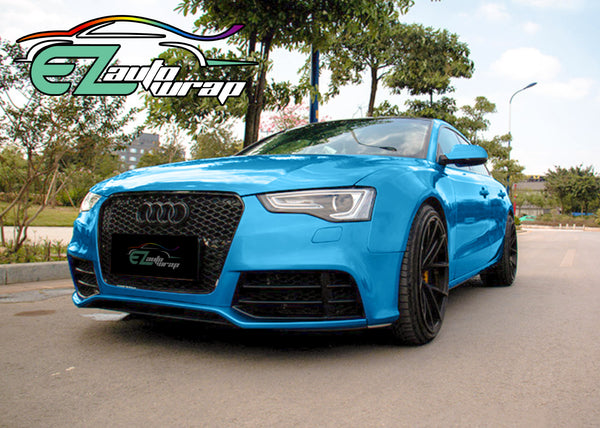 Gloss Metallic Light Blue Vinyl Wrap