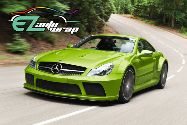 Gloss Metallic Lime Green Vinyl Wrap