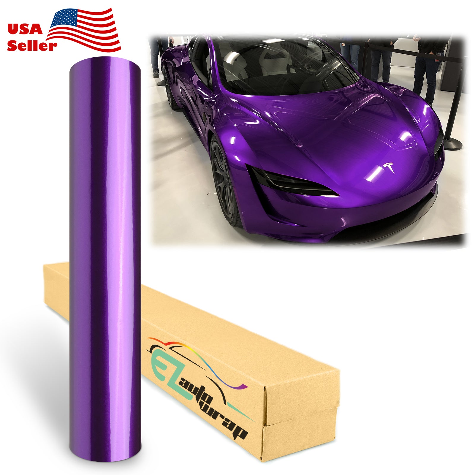 Gloss Metallic Magenta Purple Vinyl Wrap