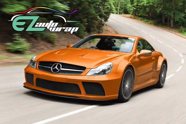 Gloss Metallic Orange Vinyl Wrap