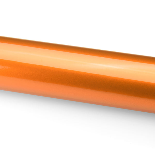 Gloss Metallic Orange Vinyl Wrap
