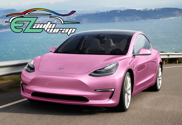 Gloss Metallic Pink Vinyl Wrap