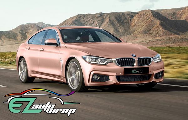 Gloss Metallic Rose Gold Vinyl Wrap