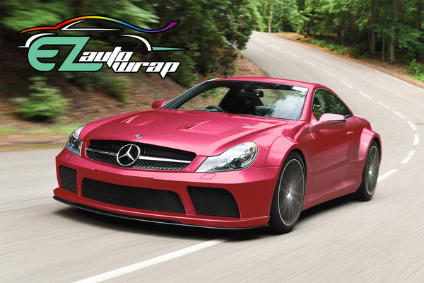 Gloss Metallic Rose Red Vinyl Wrap